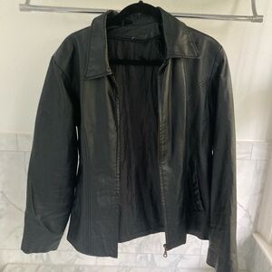 vintage leather jacket